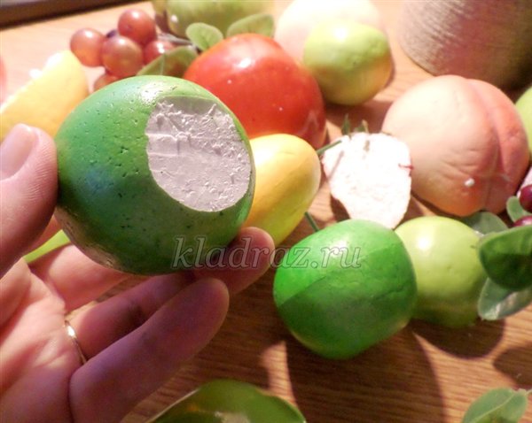 Как сделать муляж фруктов