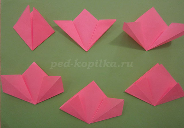 оригами. Цветок