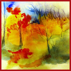 Рисование на тему Осень