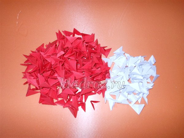 Модульное оригами. Дед Мороз. Мастер-класс