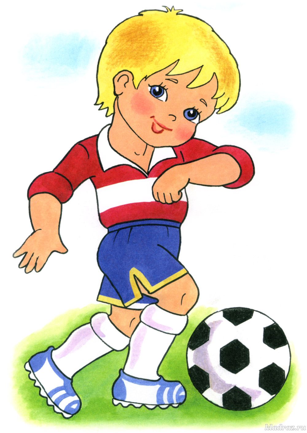 Футболист картинка нарисованная