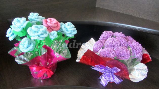 I made CANDY BOUQUETS in CARDBOARD BOXES: a step-by-step video master class + 20 photo ideas!