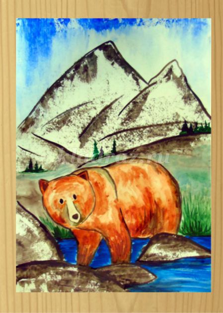 Рисуем медведя ребенку 5 лет
