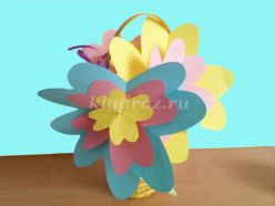 Мастер – класс по изготовлению цветов к празднику 8 марта для детей 4-5 лет