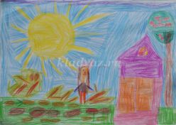 Мастер-класс «Вот так чудо урожай!» Рисование цветными карандашами для детей 4-5 лет