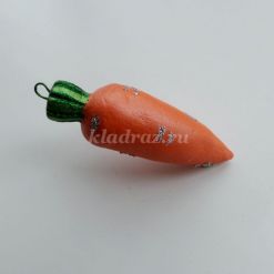 Мастер-класс «Ёлочная ретро игрушка – морковь»