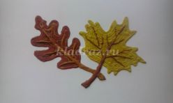 Пластилиновая аппликация из жгутиков «Осенние листья». Мастер класс с пошаговым фото