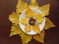 Осенняя тарелка для учеников начальной школы. Мастер-класс с пошаговыми фото
