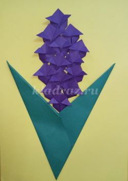 Объемная аппликация Цветы из цветной бумаги в подготовительной группе пошагово с фото