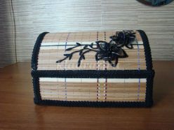 Шкатулка из бамбуковой салфетки. Мастер-класс с пошаговыми фото