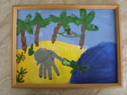 Рисование по сказке Редьярда Киплинга «Сказка о слонёнке». Мастер-класс «Слоненок и крокодил» с пошаговым фото.