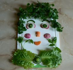 Портрет Лета из овощей к праздничному столу своими руками. Мастер-класс
