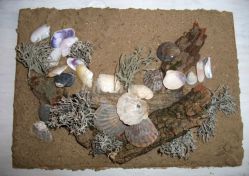 Мастер-класс по созданию флористического полуобъемного панно из песка и природных материалов: «Морской берег».