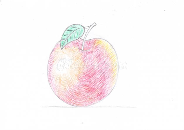 Идеи для срисовки красное яблоко (90 фото)