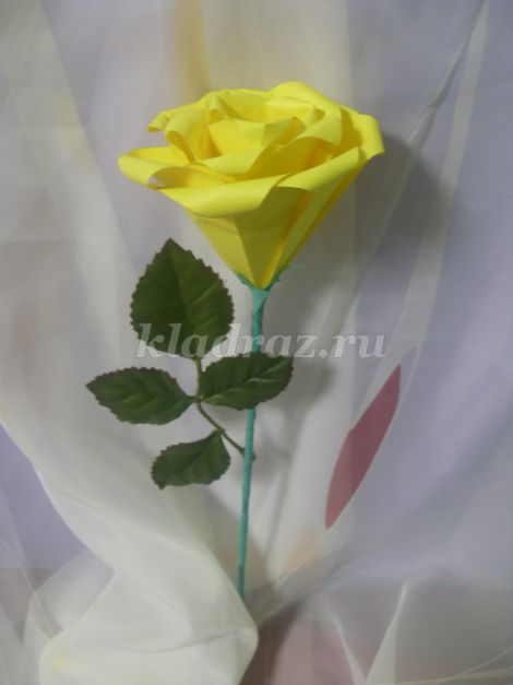 Розы Из Бумаги Пошаговое Фото