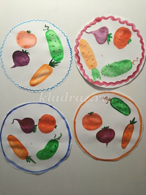 Конспект занятия по рисованию в детском саду в старшей группе. Овощи